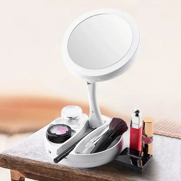 Espelho de Mesa LED com Base