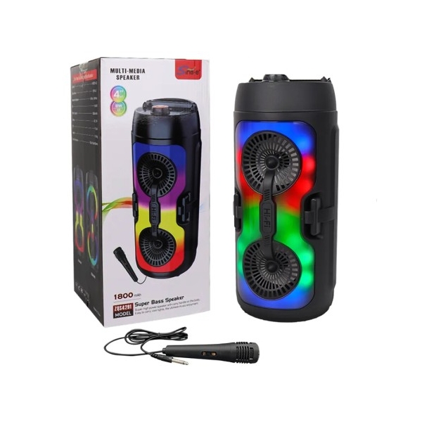 Coluna de Som RGB com Microfone
